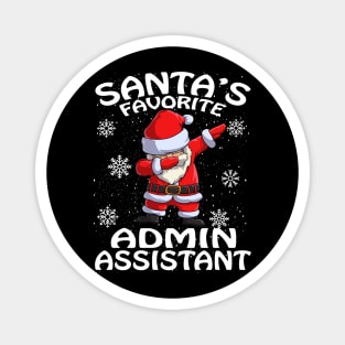 Santas Favorite Admin Assistant Christmas Magnet